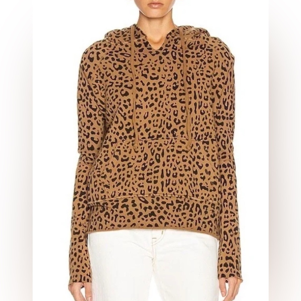 Nili Lotan “Janie” hoodie in leopard.
